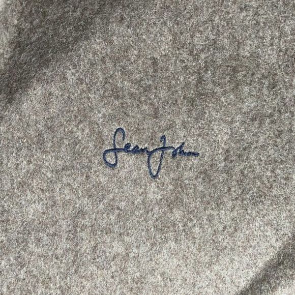 Sean Jean Womens Wool Jacket Long Sleeved Brown Button Down Peacoat Size Large - Picture 4 of 10